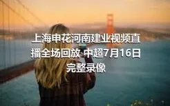 上海申花河南建业视频直播全场回放 中超7月16日完整录像