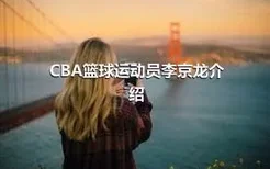 CBA篮球运动员李京龙介绍